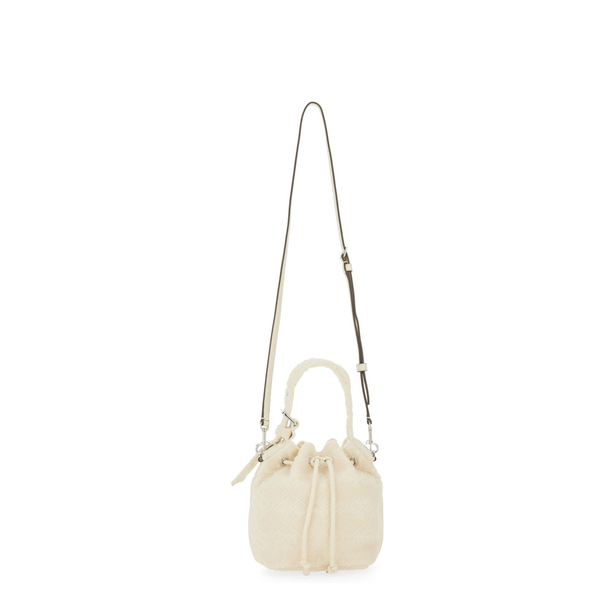 T Monogram Terry Mini Bucket Bag - New Ivory