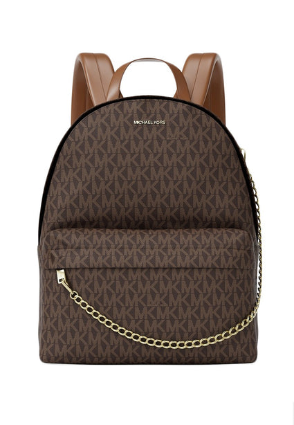 Michael Kors Slater Medium Signature Logo Backpack - Brown