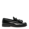 Christian Louboutin Black Polished Finish Tassel Detail Flat Shoes