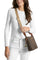 Michael Kors Jet Set Travel Small Signature Logo and Metallic Messenger Bag - Brown