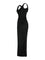 Asymmetric Neck Viscose Long Dress