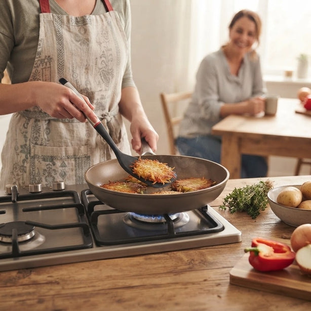 Safico Fibreglass Nylon Turner With Stainless Steel Handle L35cm BPA Free, Heat Resistant To 200°C