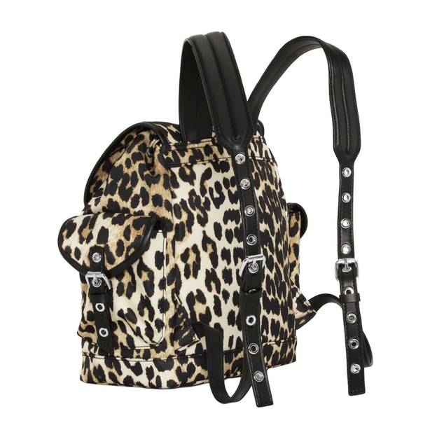 Small Nylon Bucky Backpack - Leopard