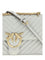 Pinko Love One Classic Shoulder Bag - Grey Pearl-Antique Gold