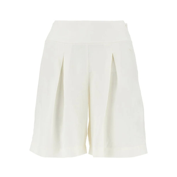 EMPORIO ARMANI Viscose and linen shorts