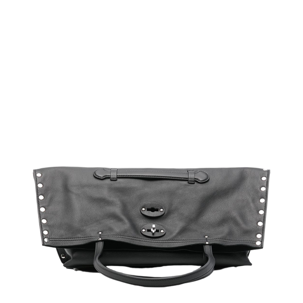 A'Spasso Medium Cowhide Handbag - Black Lavagna
