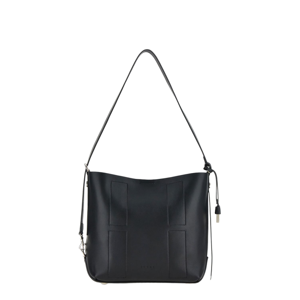 PRE Small Calfskin Hobo Bag - Black