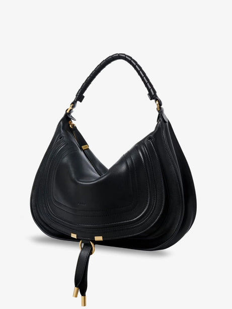 Chloe' Marcie Medium leather shoulder bag - Black