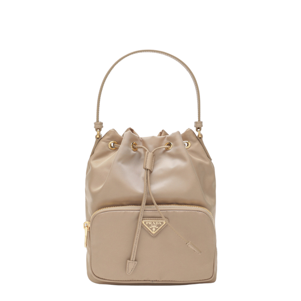 Duet Re-Nylon Bucket Bags - Beige