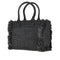 PINKO Faux raffia shopping bag with logo