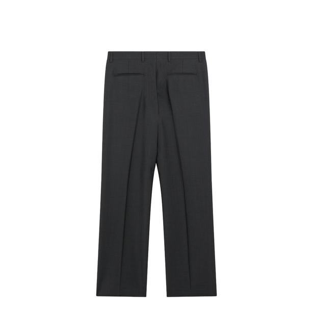Gray Wool-Blend Pants
