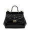 Sicily Mini Patent Leather Bag - Black