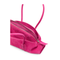 La Passeggiata Small Suede Top Handle Bag - Cyclamen