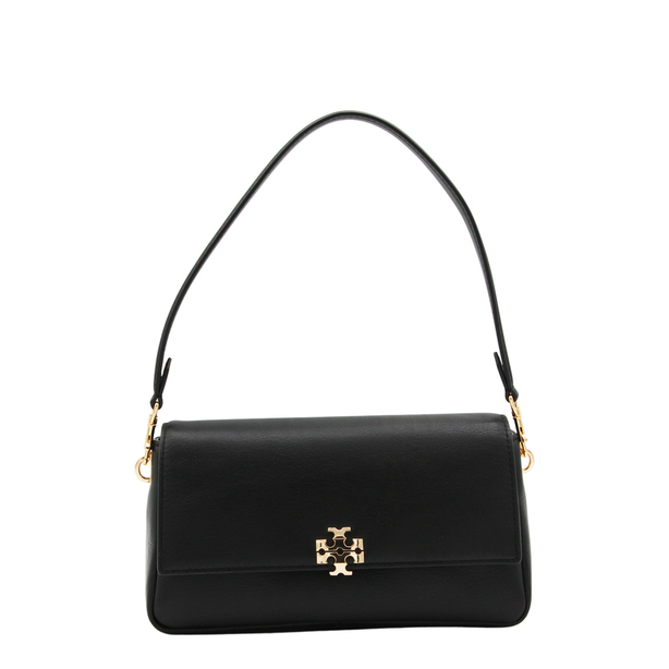 Charlie Small Calf Leather Shoulder Bag - Black