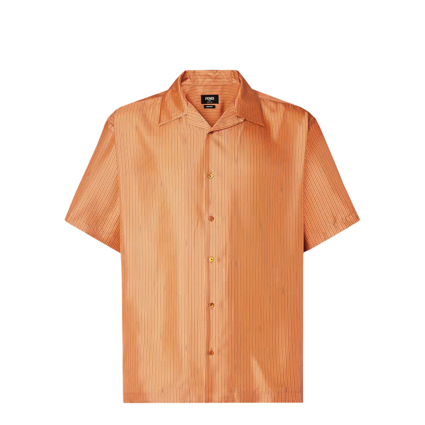 Orange Silk Shirt