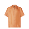 Orange Silk Shirt