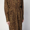 Leopard Print Shirt Dress In Cotton Voile