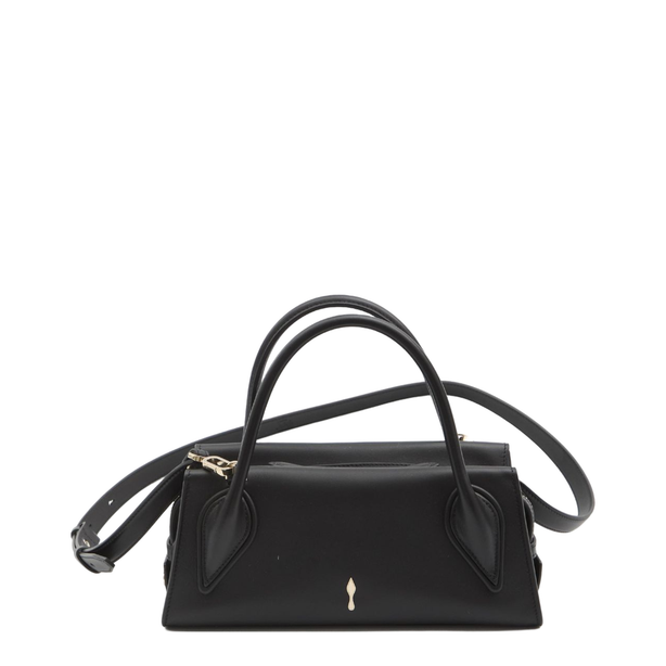 Venus Mini Cordia Calf Leather Crossbody Bag - Black