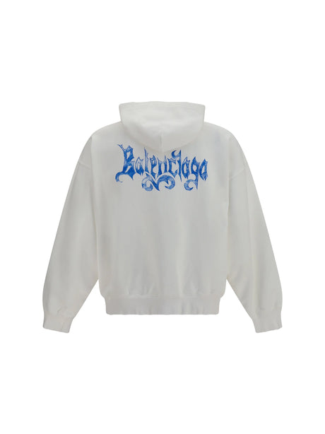 Balenciaga Sketchy zip Hoodie - Full White