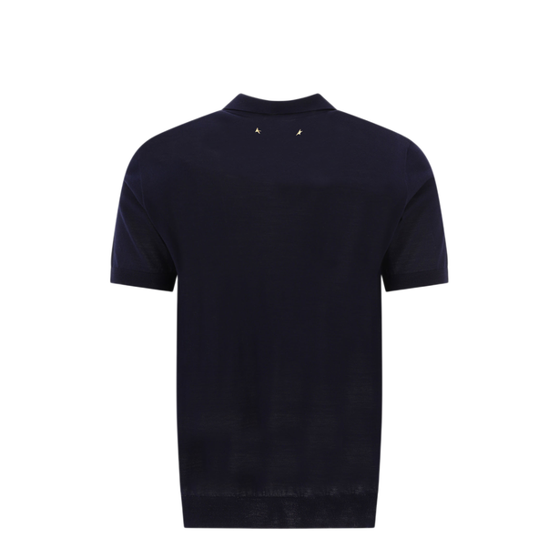 Merino Wool Button Down Polo Shirt
