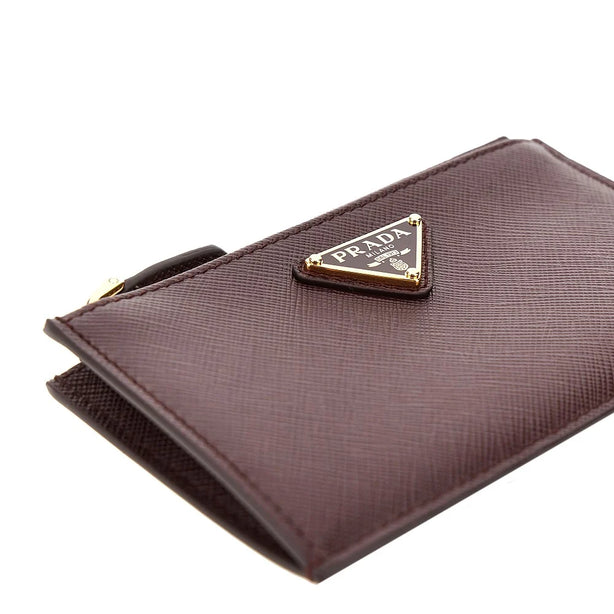 PRADA Saffiano leather cardholder pouch