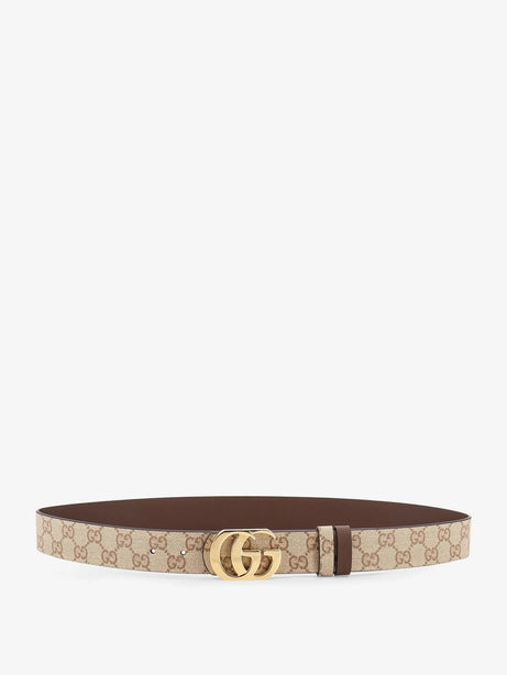 Gucci GG Marmont GG fabric reversible belt - Vintsanddkbrown