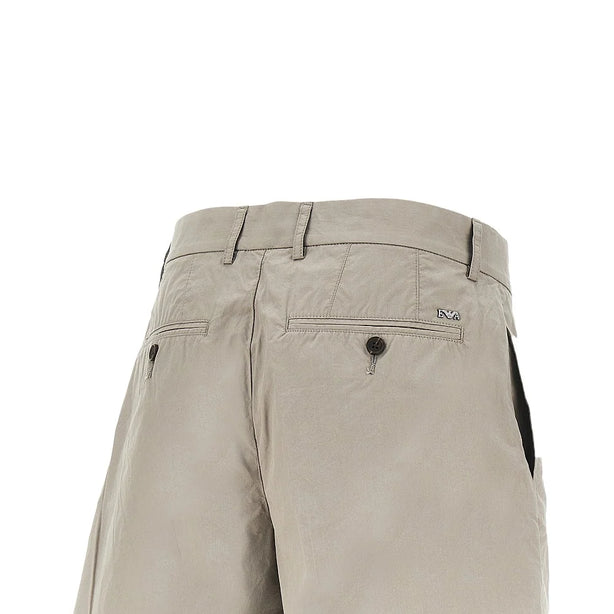EMPORIO ARMANI Pima cotton shorts with dart