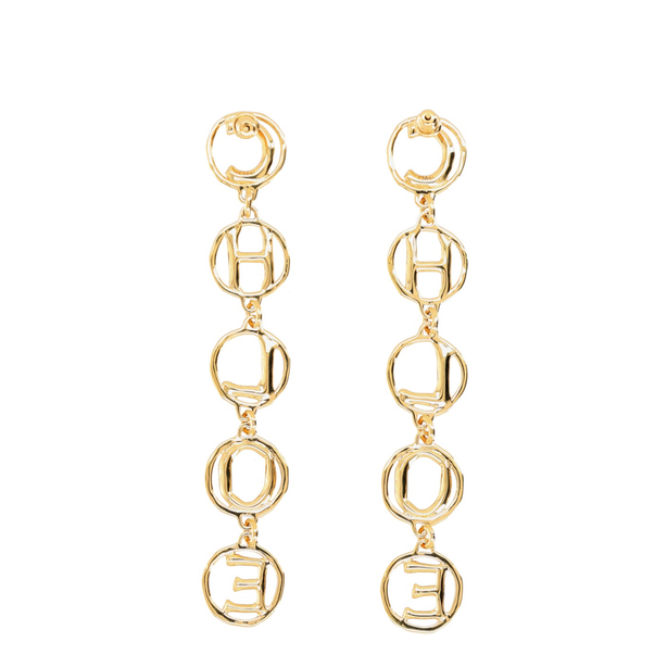 E Earrings - Gold