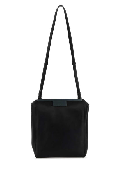 Black Leather Summer Shoulder Bag