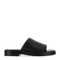Black Nappa Leather Slippers