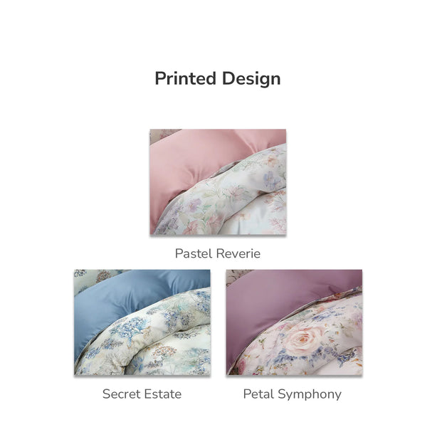 Intero MCD Lyocell Printed 1500TC Cooling Soft Luxury Bedding Fitted Sheet Set Gentle on Skin 1500 Thread Count