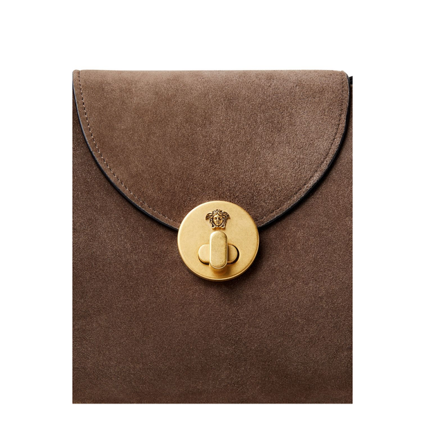 Vivian Medium Suede Shoulder Bag - Brown