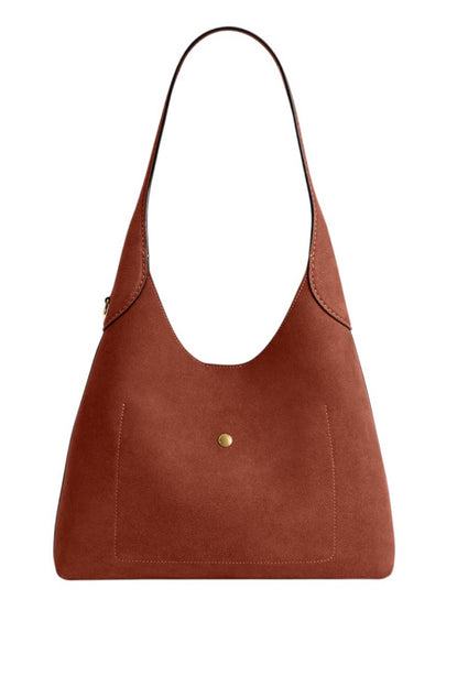 Coach Suede Brooklyn Shoulder Bag 28 - Clay