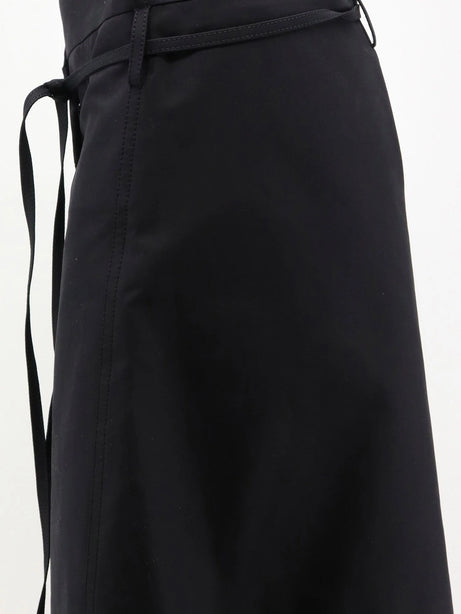 Bottega Veneta Compact cotton canvas skirt - Double Black