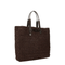 Raffia Crochet Shopper - Brown