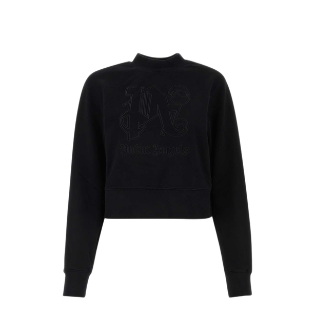 Black Cotton Sweatshirt