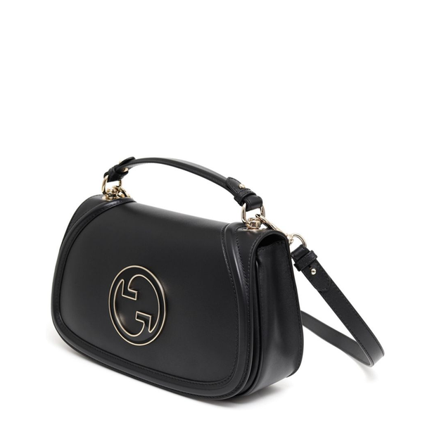Blondie Medium Calf Leather Tote - Black
