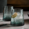 NUDE Poem Set of 2 Water Glasses Green