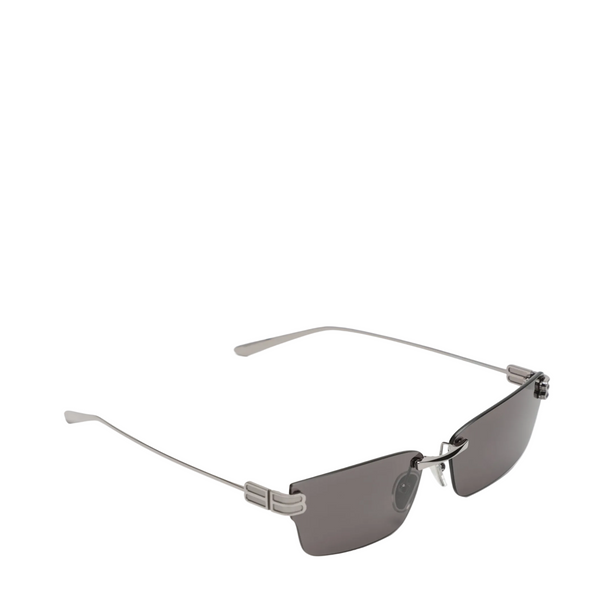 Gossip Rectangular Silver/Black Sunglasses