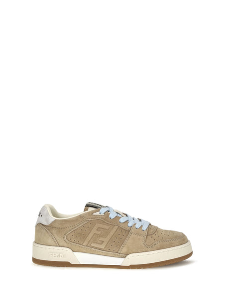Fendi Match suede Sneakers - Lightecru+Whi Mar.Sc