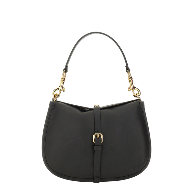Pony Medium Calfskin Handbag - Black