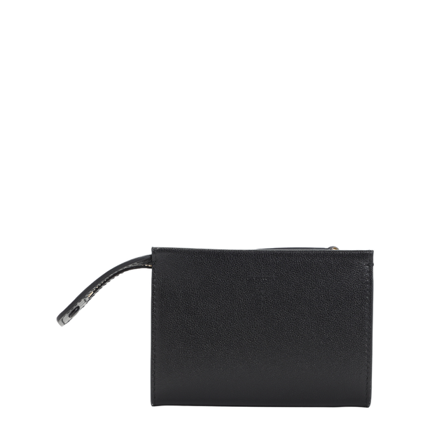 Zipped Calf Leather Credit Card Case