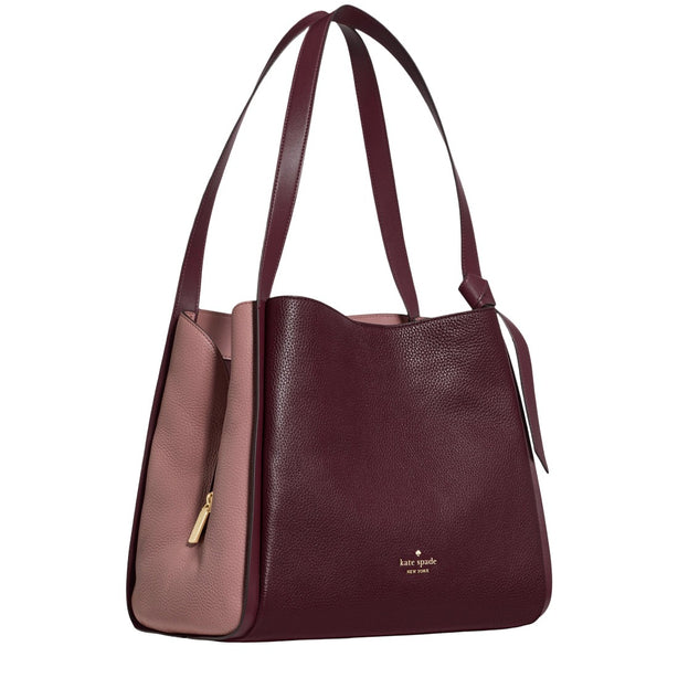 Kate Spade Knott Colorblock Large Carryall Bag - Grenache Multi KM662