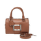 Belle Vivier Mini Leather Bowling Bag - Brown