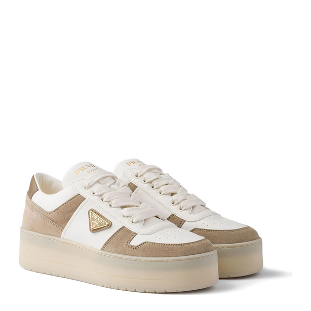 Downtown Bold Nappa Leather And Suede Sneakers