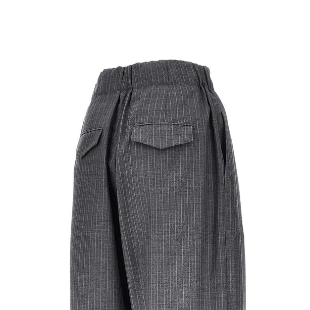 JIL SANDER Pinstriped wool pants