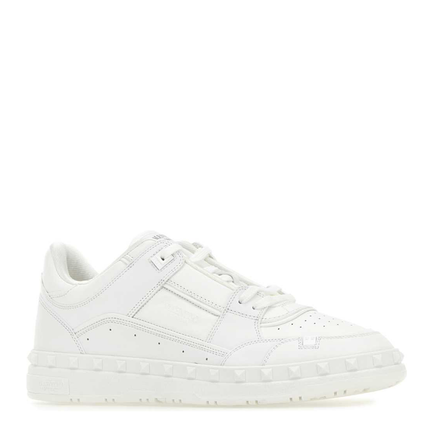White Leather Freedots Sneakers