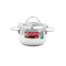 Zebra Stainless Steel Sauce Pot With Glass Lid & Capsule Base Ø20cm, Extra Infinity