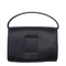 Chain Satin Shoulder Bag - Black