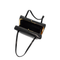Black Leather Goji Pillow Handbag